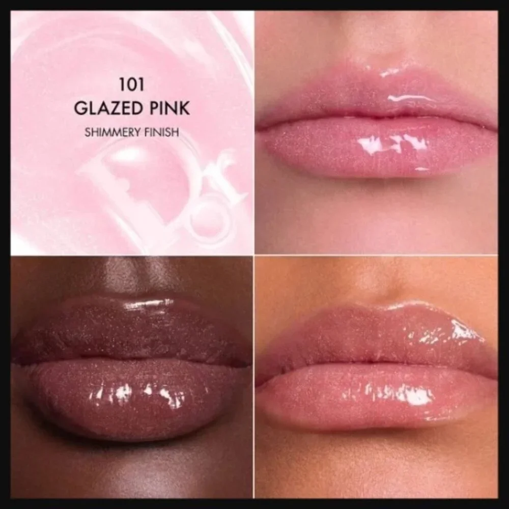 Dior Addict Lip Glow Butter 101 Glazed Pink w/ Charm NIB